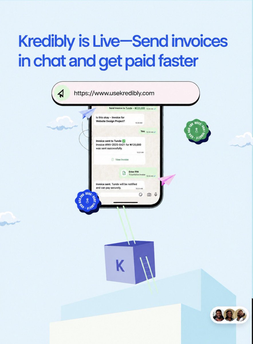 usekredibly's tweet photo. — right inside WhatsApp.

No complicated software.
No spreadsheets.
Just talk to Kreddy.
This is just the beginning. 💜 https://t.co/IWEkSoNuNW