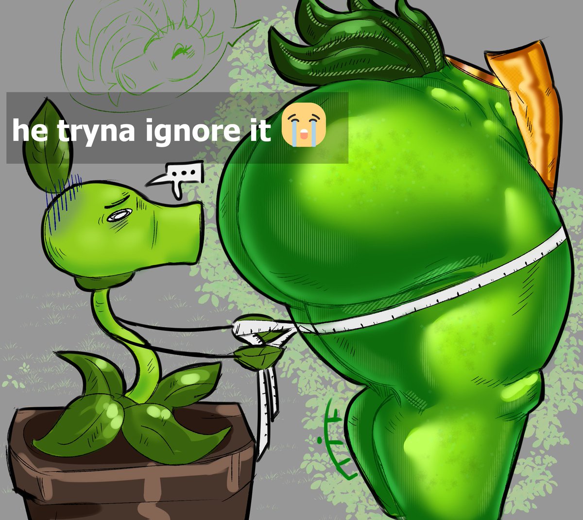 TiffferTaf's tweet photo. He tryna 😭😭
#PvZ
#PeaBlaze https://t.co/cpFoQYZcr3