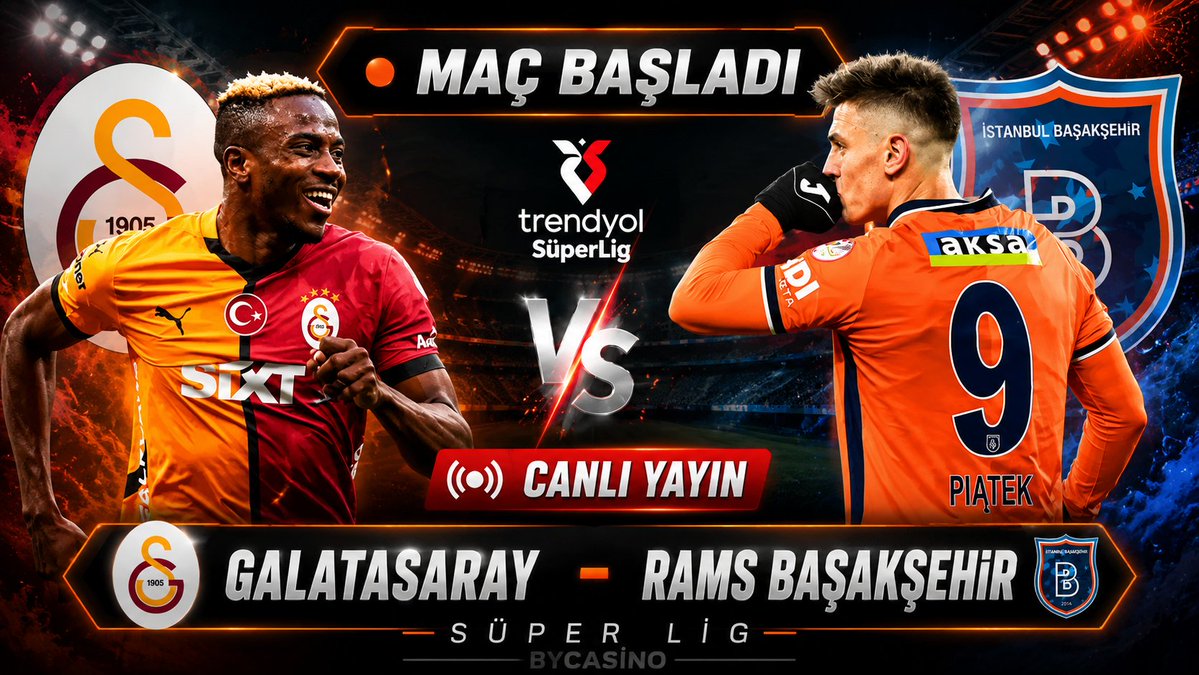 bycresmi's tweet photo. 🏟 Rams Park'ta kritik 90 dakika!

⚽ #Galatasaray 🆚 #Başakşehir
👀 Karşılaşmayı #CANLI takip edenlerin buluştuğu yer: https://t.co/3BGfm9nwWp https://t.co/Z11g4Drn7k