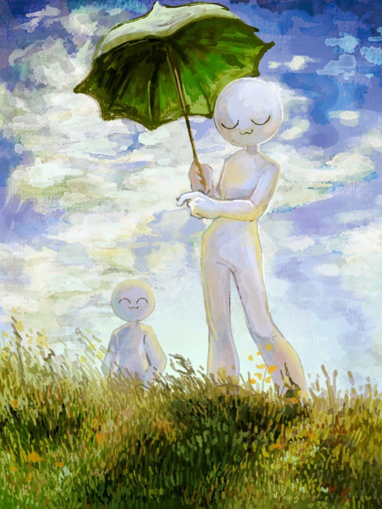 cho_u_lpa's tweet photo. 【再掲】沼と絵画　⚠パロディ https://t.co/FEadiqQSz4
