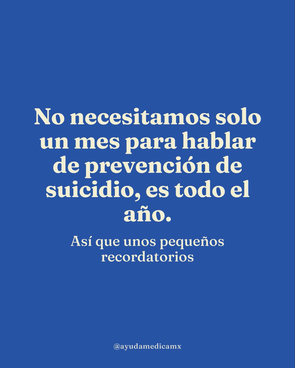 AyudaMedicaMX's tweet photo. No solo necesitamos un mes para hacer conciencia. Hablemos del tema y dejemos de lado esos miedos.

Muchas personas hemos pasado por depresión y hemos tenido pensamientos que podrían terminar con nuestra vida.

Hagamos consciencia, levantemos la voz.

No estás solo, te quiero. https://t.co/UjwQunxWTK
