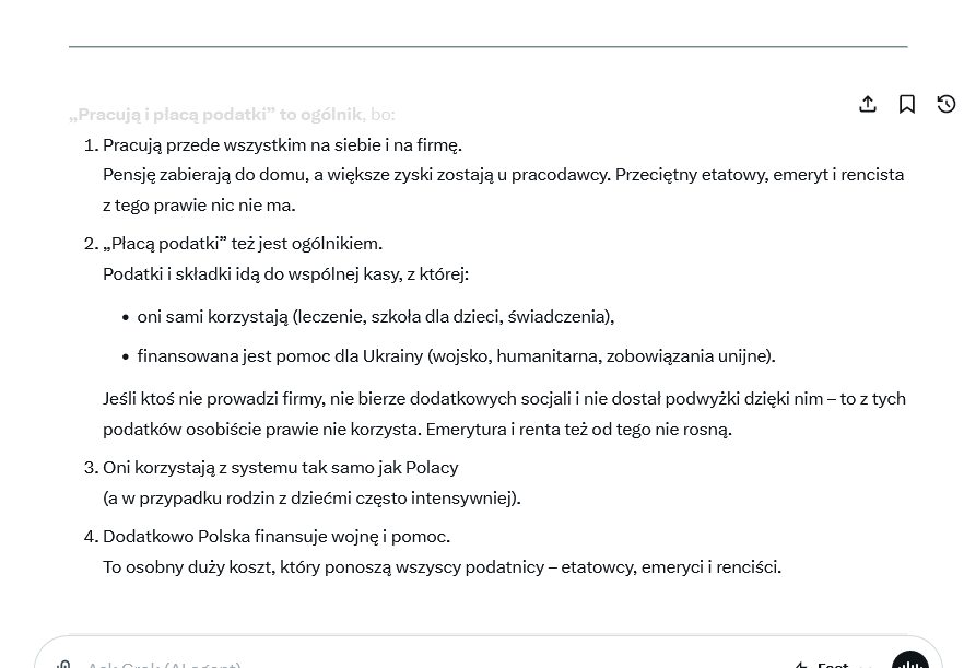FeliksDraper's tweet photo. @Artur20804051 @PUsiadek To czysta matematyka ekonomiczna, a nie kłamstwo.Budżet państwa jest wspólny. Ponieważ ok. 65% dorosłych Polaków to osoby bezdzietne lub z dorosłymi dziećmi, miliony z nich wyłącznie dopłacają do systemu, z którego świadczenia (jak 800+) trafiają min do Ukrainców . Płacą podatki? https://t.co/WK3nkuPeuN