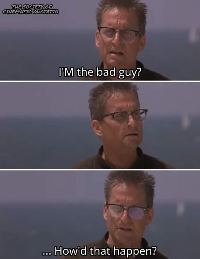 Bill_Owen's tweet photo. Best Michael Douglas film ever.
#fallingdown
"I am not a vigilante. I am just trying to get home to my little girl's birthday and if everybody'll stay out of my way, then nobody'll get hurt." https://t.co/21MVz4wBxo
