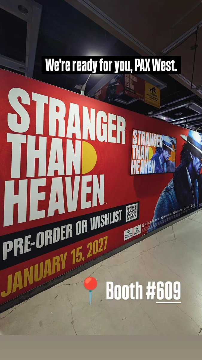 STH_Game's tweet photo. Day 1 of #PAXWest is well underway.  Come find us at Booth #609.

For more details on all the @SEGA happenings at #PAXWest2026 visit: https://t.co/bBpcSGCDQe

#StrangerThanHeaven https://t.co/pSsjNpRx9l