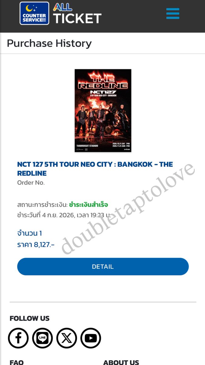 doubletaptolove's tweet photo. WTS / ปล่อยบัตร  31/10

Zone: NEO1 rowD 

ราคา8127 ปล่อย7500

(ขอคนโอนเต็มนะคะพร้อมส่งใบเส้จค่ะ)
สนใจ DM ได้เลยค่ะ

#NCT127_5TH_NEOCITY_THE_REDLINE #NCT127_5TH_NEOCITY_BANGKOK_THE_REDLINE #THE_REDLINE_BANGKOK https://t.co/S0TirR13tQ