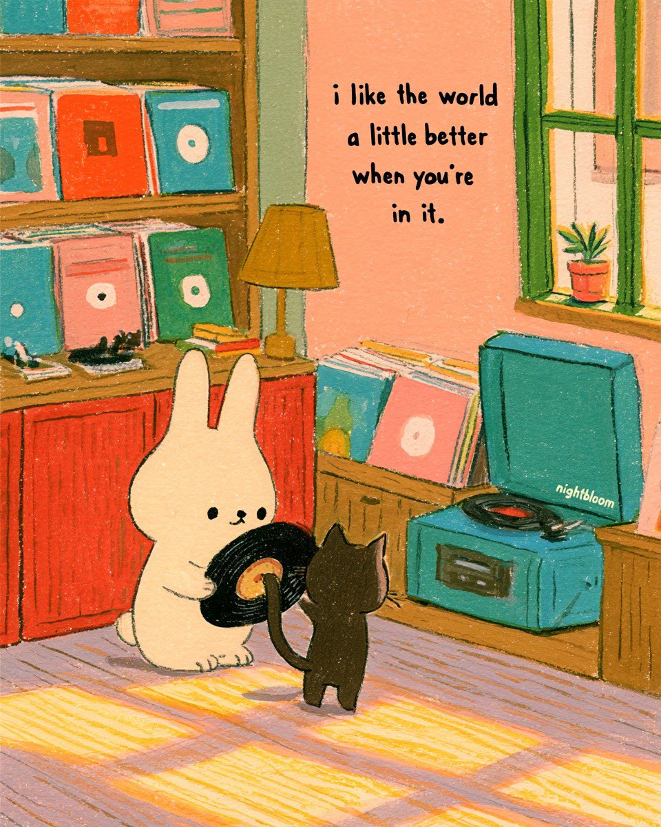 Nightbloomc's tweet photo. i like the world a little better when you’re in it. https://t.co/2ZgMBn45cP