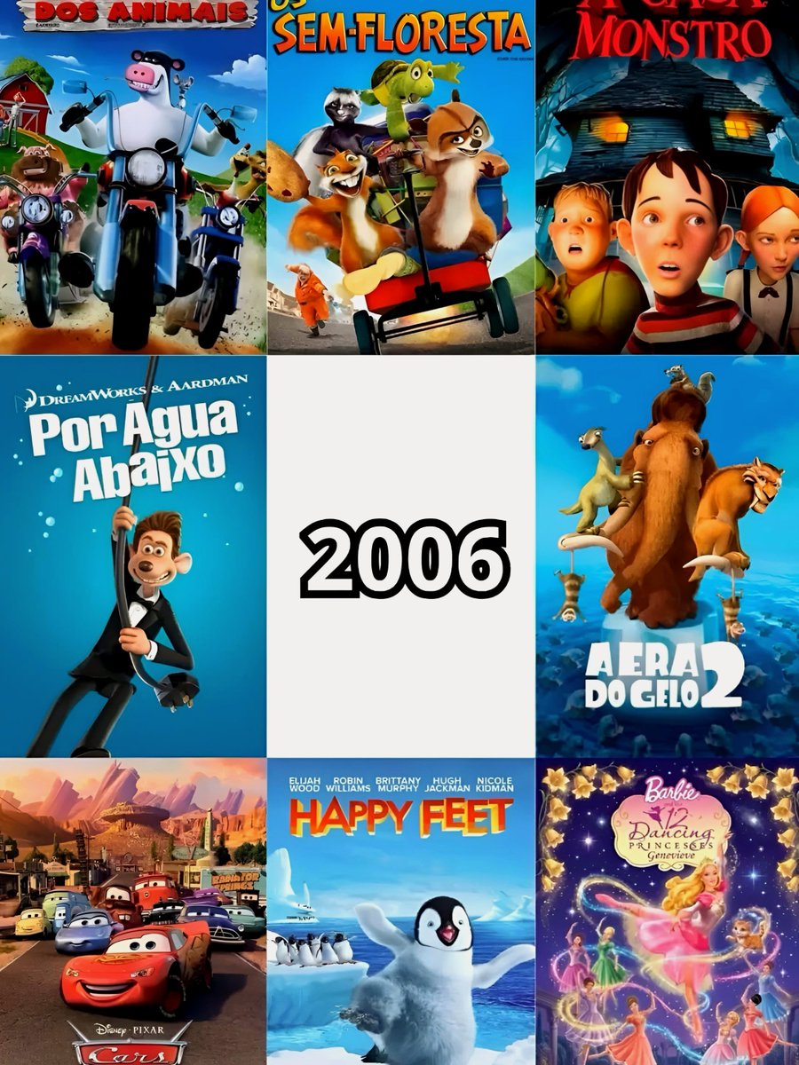 cartoonvibes26's tweet photo. Which 2006s animated movie was your favorite? 🤔 https://t.co/lShaL2uTji