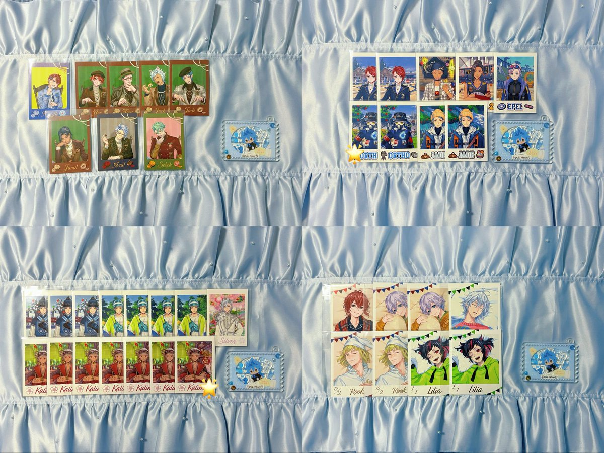 peka_thenon97's tweet photo. ツイステ 交換 ⋮ 譲渡
ランダムカード ボンボニエール ツイステ展 クラブウェア くつろぎ

譲➹ リドル エース トレイ ジャック アズール フロイド ジェイド ジャミル カリム ルーク エペル シルバー セベク リリア

求➷ ボンボニ ≫ 他イデア
🌟のみ定価(+送料)🉑

🩵郵便◎
🩵6日.9日渋谷手渡し◎ https://t.co/VpdnXk7HiR