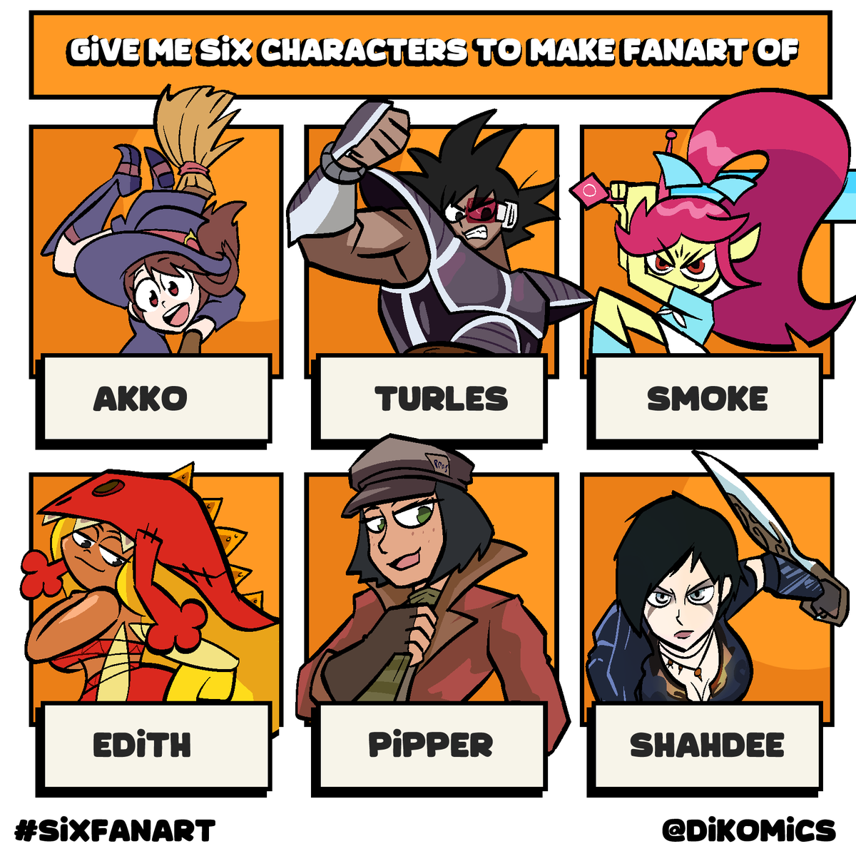 DikoMics's tweet photo. weno yacabe, @UmaAmarillo @TurlesGlazer @Glabaris @EdbertZorrilla @JoJomoose_VRC @Giantess_Lily ,
-I really liked the character ideas I hadn’t drawn before. More coming soon! :)
#sixfanart https://t.co/79tdJDolA6