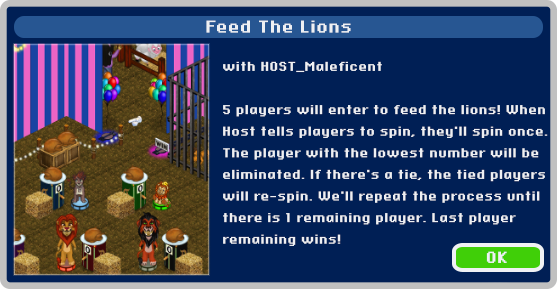 MyVMK's tweet photo. "Feed The Lions" with HOST_Maleficent begins in just 30 minutes! (10:30 AM EST) Will you help feed the lions? #MyVMK #VMK #Disney #Nostalgia https://t.co/1TDJpTMkoB