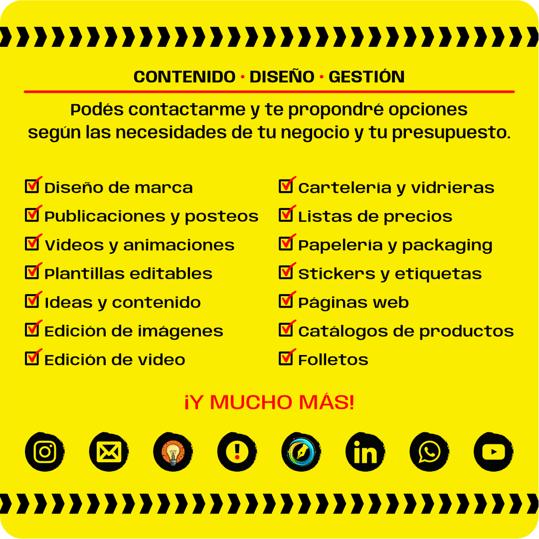 patoceriani's tweet photo. ¡No tenés por qué ocuparte de todo!
Te ayudo a transformar tus ideas en piezas concretas para que tu negocio se vea profesional, coherente y atractivo.

Escribime y contame qué necesitás.
Contacto y redes: https://t.co/w8fikYRRWf https://t.co/W2Xq06DhQc