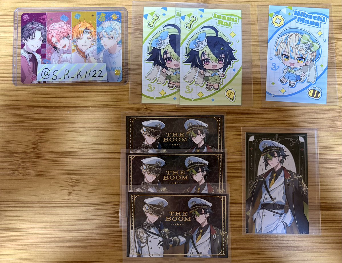 S_R_K_1122's tweet photo. 【交換】にじさんじ ざぶぅん THEBOOM ランダムチェキ風カード

譲：画像1枚目
求：画像2枚目💕

郵送希望/纏めての方優先させていただきます

お気軽にお声掛けください🙇‍♀️ https://t.co/FAePDJHIj0
