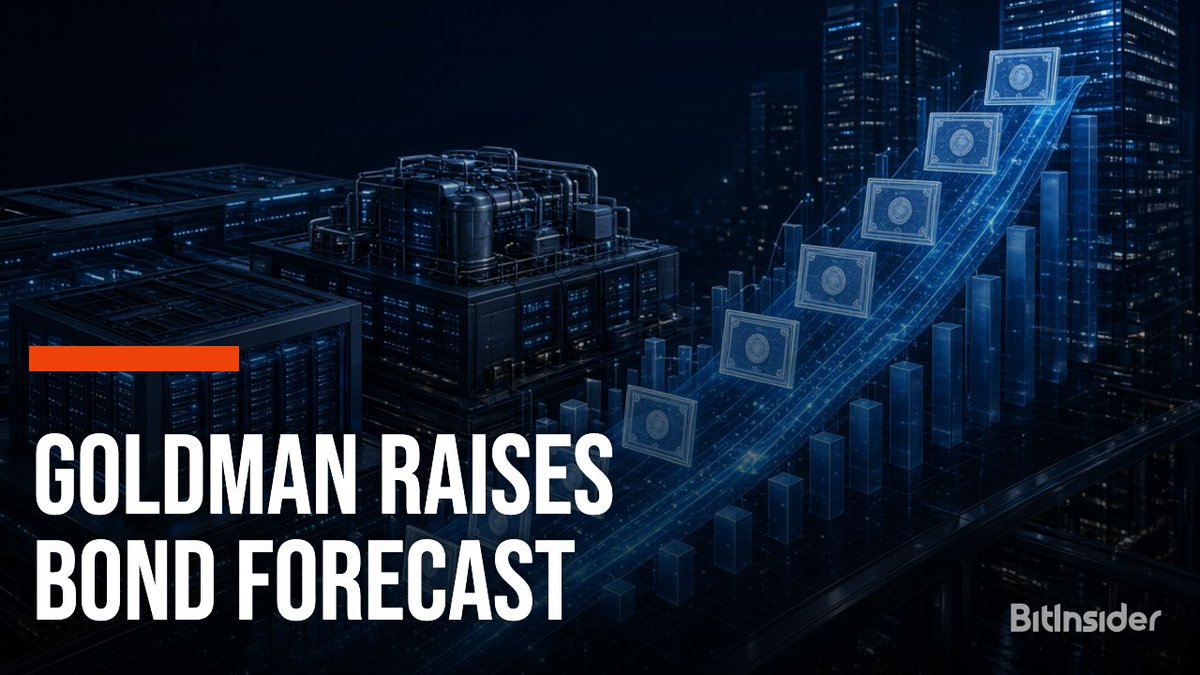 BitInsider_io's tweet photo. 🚨 AI IS ABOUT TO FLOOD THE BOND MARKET!

Goldman Sachs raised its 2026 US investment-grade bond forecast to $2.3T, with AI issuers already driving 24% of volume

The AI infrastructure boom is becoming a massive debt-fueled machine.

Follow our page for more market news!

#bitinsider #AI #Bonds #Markets