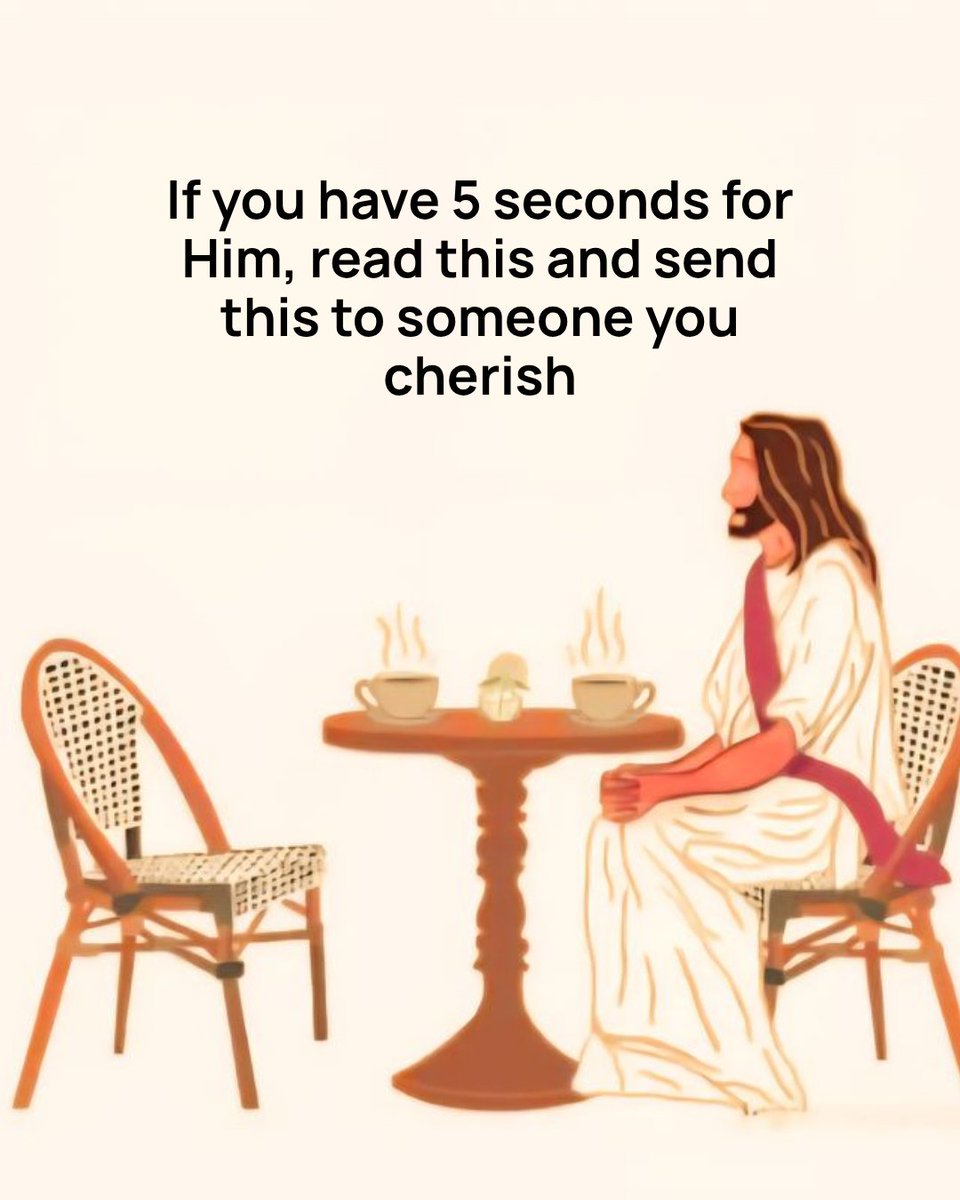 RhapsodyDaily's tweet photo. Do you have time for Jesus today? 🍵

He's already at the table, waiting. Not for a long prayer or perfect words, just for you to show up and sit with Him for a bit.

If you have 5 seconds for Him, read the prayer, say your own amen, and send it to someone you cherish. Let's keep passing His love around 💛

Download the Rhapsody of Realities App and make time for Him daily 📲 

#rhapsodyofrealities #pastorchris #rhapsodyapp #dailydevotional #wordofgod