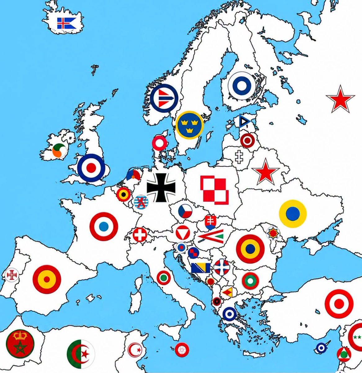 Civixplorer's tweet photo. Which is your favorite military aircraft insignia in Europe? https://t.co/9LhS2ZVMmQ