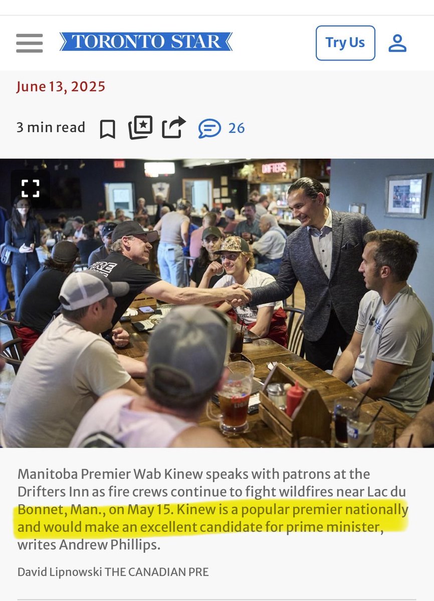 JimMcMurtry01's tweet photo. Tara Hart’s mother said Wab Kinew threatened to throw her daughter off the balcony, but @TorontoStar says he’d make an “excellent” prime minister. https://t.co/C35ppbBEBb