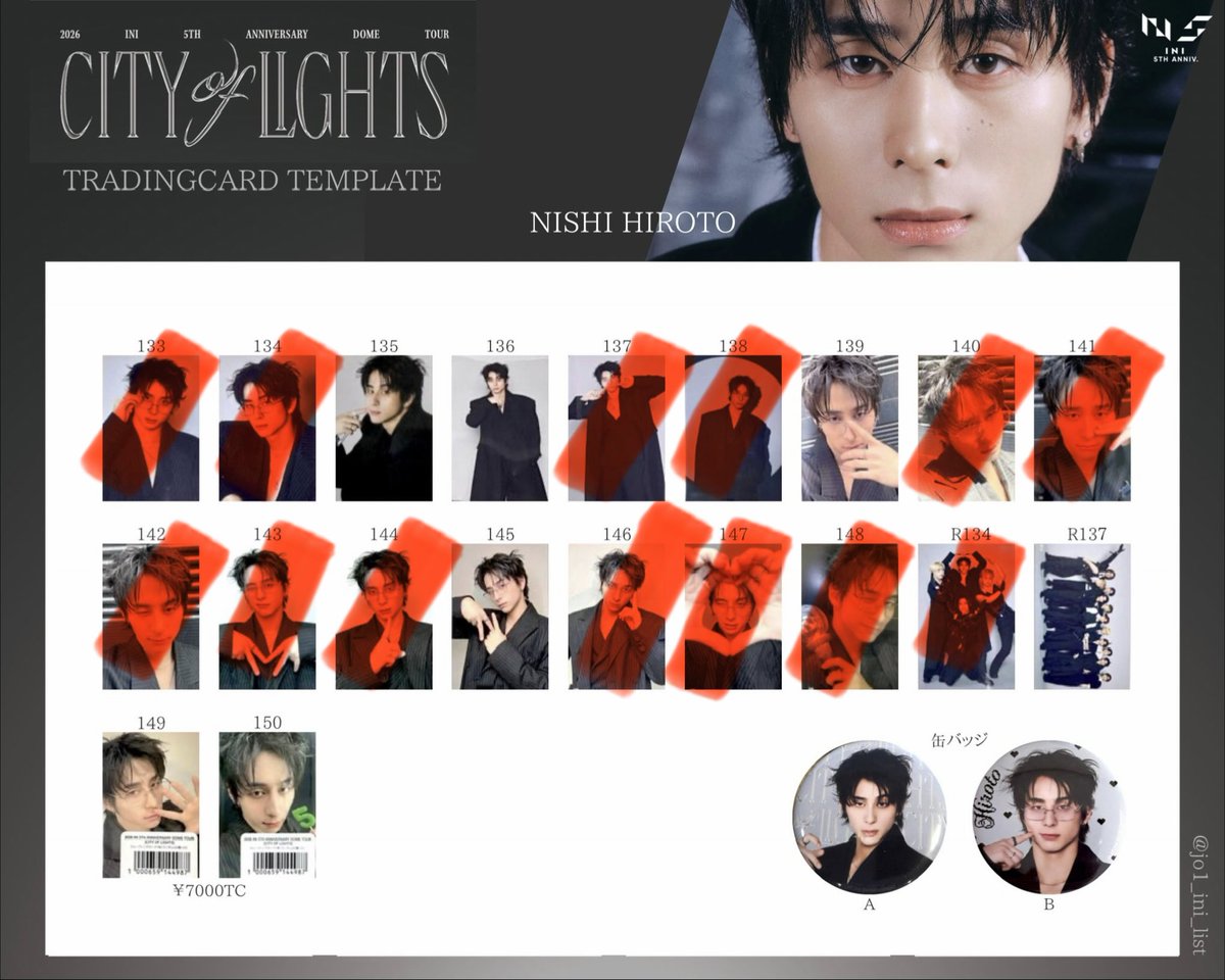 556_i_k's tweet photo. INI CITY OF LIGHTS 大丸 POPUP 交換
7000円トレカ

【求】西　画像②

【譲】 画像 ①

16日東京ドームor郵送or都内
お気軽にお声掛けください🕊️

 #INI交換 https://t.co/kiLvNgjMVa