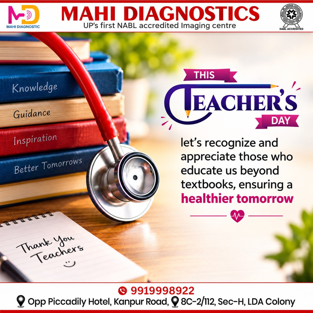 MahiDiagnostics's tweet photo. 👩‍🏫💙 Honoring the Healers of Knowledge &amp; Health 💙👩‍🏫
On this Teachers’ Day, we salute not only the educators who shape young minds, but also the medical teachers and mentors who guide the path of healthcare. 🩺

#TeachersDay #HealingThroughKnowledge #DiagnosticCenterAlambagh https://t.co/4JxfRIKg1j