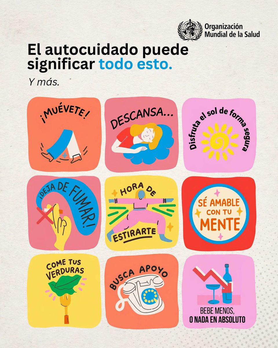 ONU_es's tweet photo. ¿Qué has hecho hoy por tu bienestar?

Moverte un poco más, descansar, comer mejor, cuidar tu salud mental o simplemente dedicarte un momento.

No tiene que ser un gran cambio.
Cada pequeño hábito cuenta.

Vía @WHO https://t.co/GPNXRbnOj2