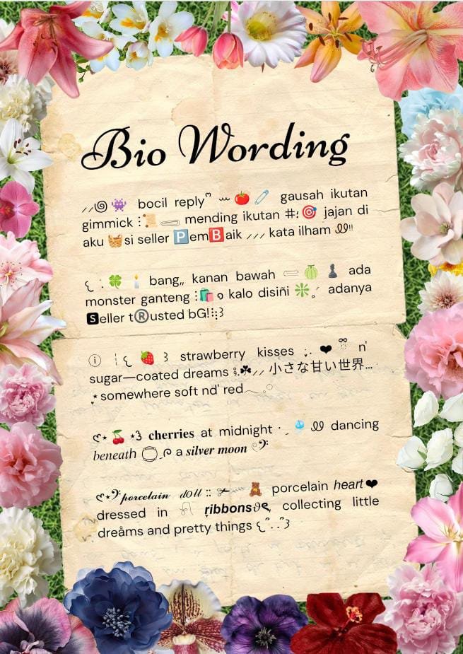 gelindcing's tweet photo. FREE BIO WORDING! (#zonauang) 

halo! ale ada 10 free bio wording yang siap kamu ambil.
cek postingan dibawah ini untuk detail lebih lengkap
ikutan di kak Ale @hhyeiny 🦕⭐ https://t.co/KGPOQ70rDr