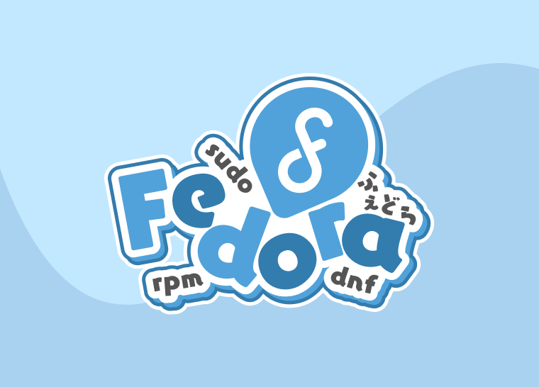 nuarthy's tweet photo. i literally forgot that i created this #fedora logo 2 years ago, it was when this style (vtuberized) logo were really popular.

it's not official though, but it's kinda cute nevertheless. i turned it into a sticker and still love it to this day https://t.co/ZgTqwuFOOh