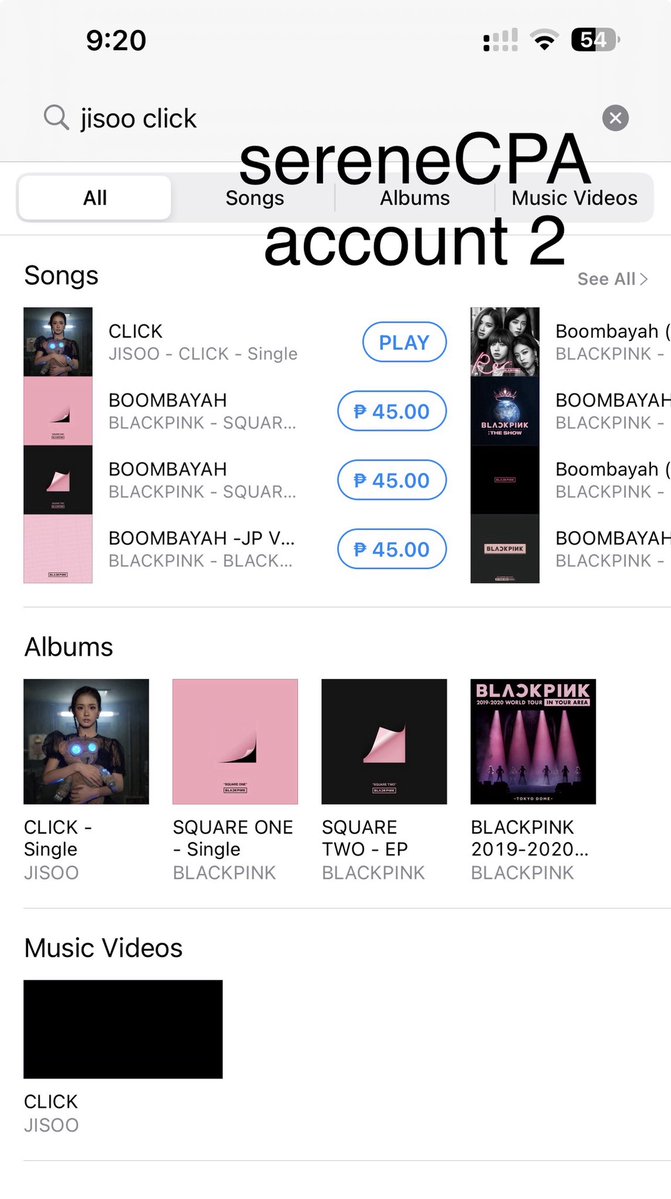 serenecpa's tweet photo. I purchased “CLICK” by #JISOO on iTunes using 2 accounts and was funded by @ForeverKimJisoo @sunnysunlisa

CLICK BY JISOO OUT NOW
#CLICKbyJISOO https://t.co/TLtiryK1rA