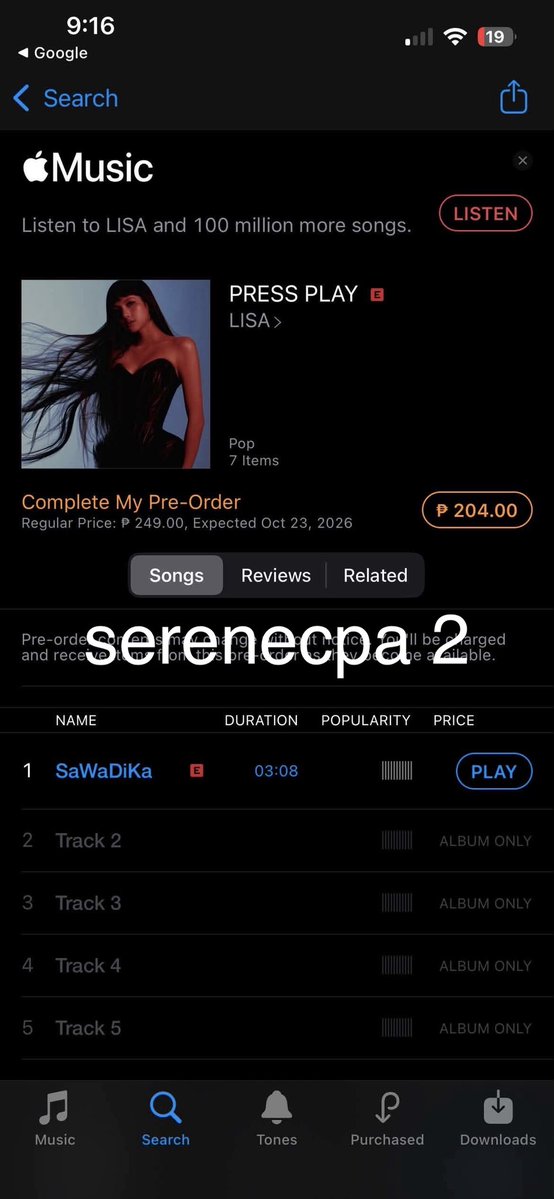 serenecpa's tweet photo. I purchased “SaWaDiKa” by #LISA on iTunes using 4 accounts and was funded by @TeamLisaPH assisted by @sunnysunlisa 

SAWADIKA OUT NOW 
#LISA_SaWaDiKa https://t.co/QTNpQTY6Vi