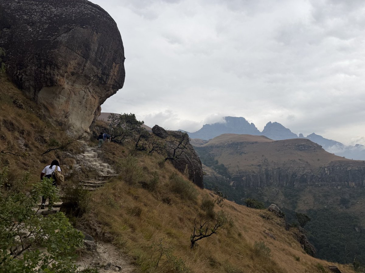 SAHydroSoc's tweet photo. An amazing field trip led by #PineBusters in the Drakensberg Mountains! #SAHS2026 https://t.co/Bcrtrbe0nT
