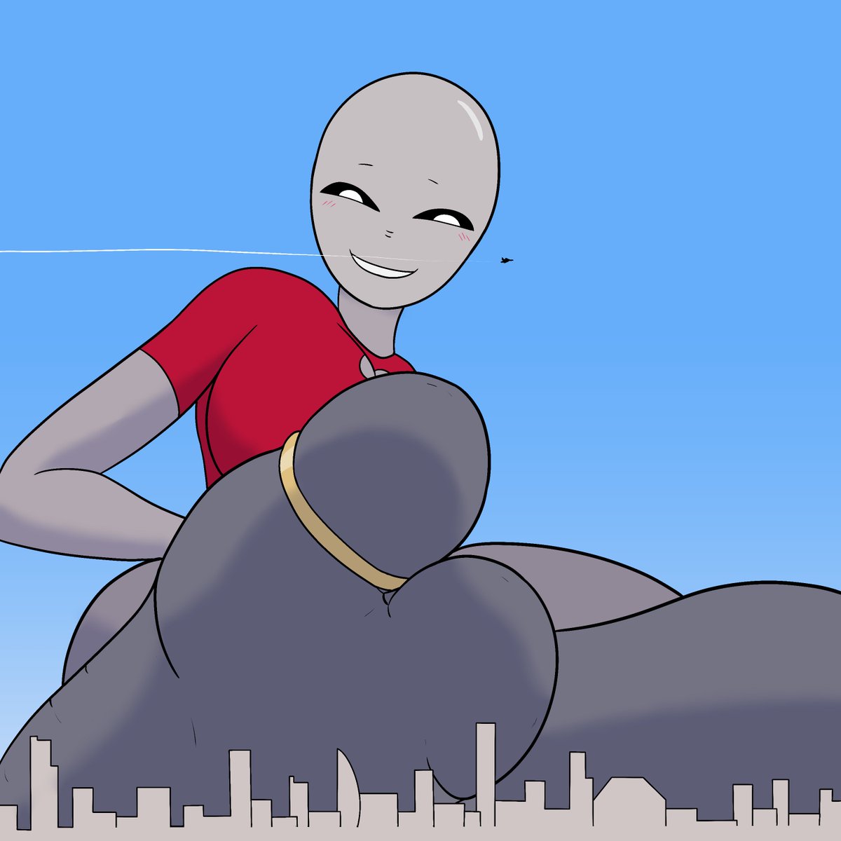 SweetGab_'s tweet photo. It's hard to find your date in the city, especially when you're using a galatic dating app and the units of measurement aren't the same. Xinu, however, is quite happy with the situation. #digitalart #artmootsㅤ 

The little alien gal comes from a work by @thesigmaarts https://t.co/nF2iSicpHD