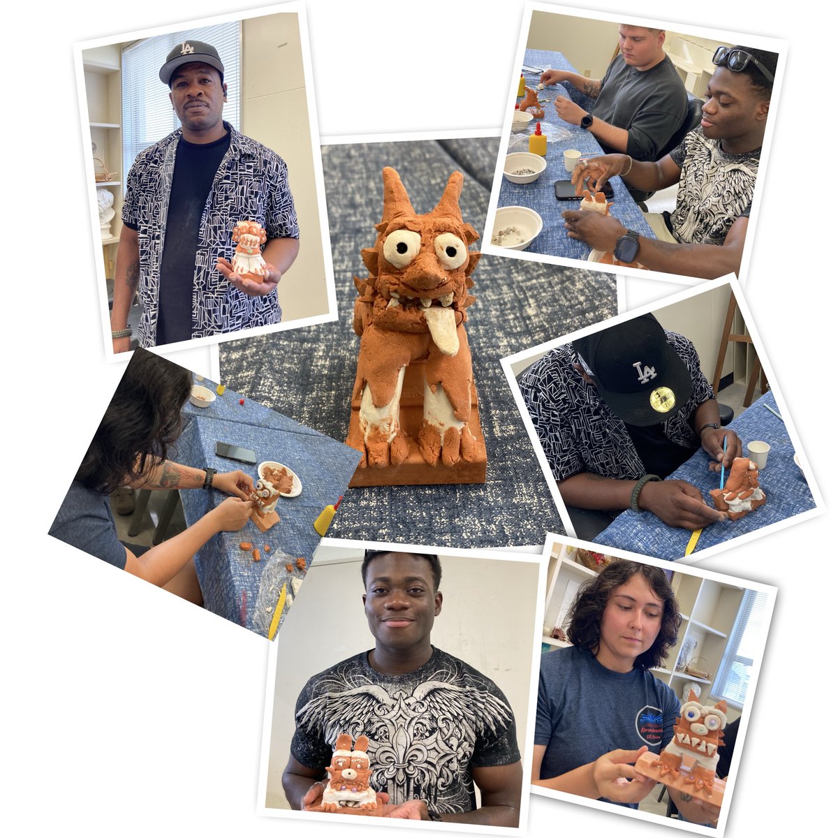 uconero's tweet photo. Very creative and talented students in Camp Foster. Another Brooklyn New Yorker in the house🙌All right! They all did Beautiful job!

#沖縄獅子 #沖縄伝統文化 #沖縄ワークショップ https://t.co/nUnfqcwxM0