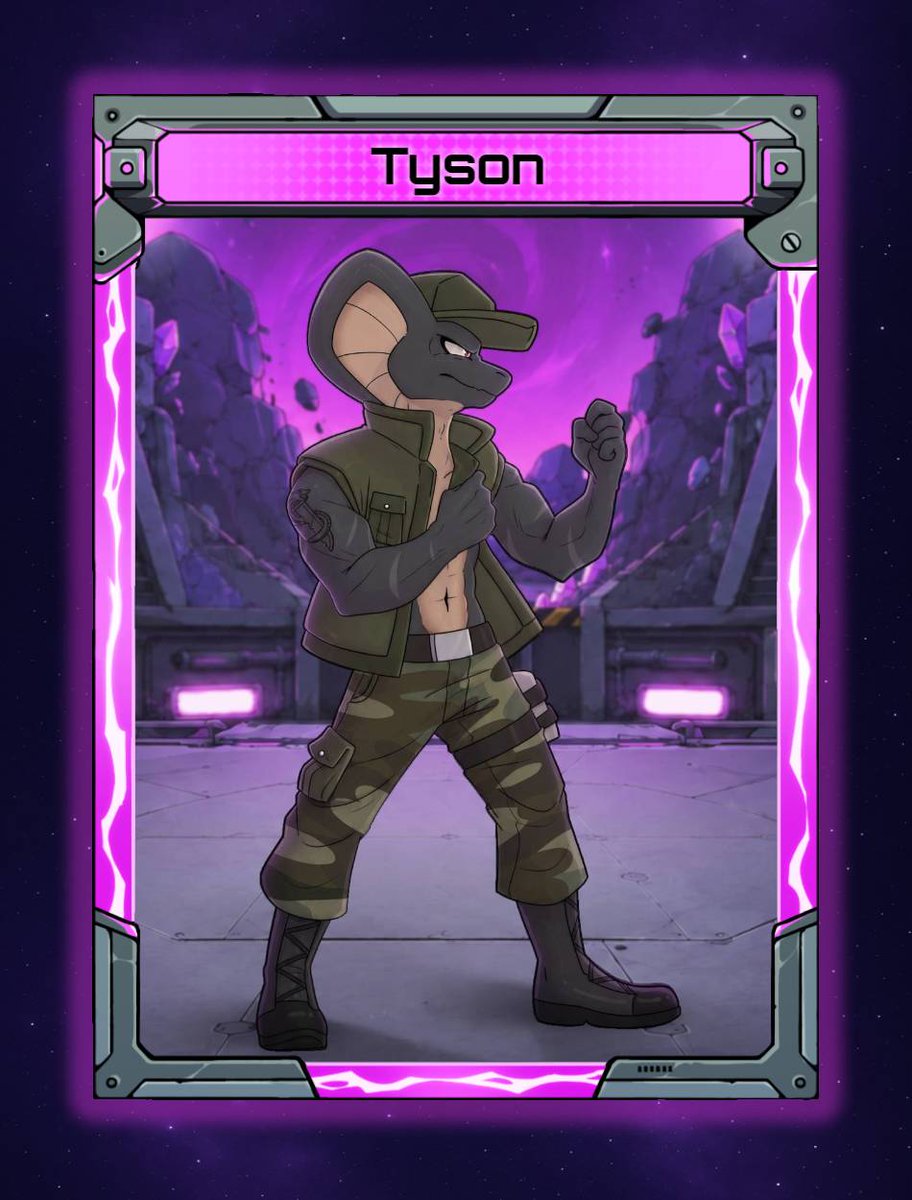 PlayNexusArena's tweet photo. Meet Tyson, the Apex Cobra.

A hardened soldier and relentless close-range fighter, Tyson overwhelms his opponents with brutal strikes and an unbreakable defense.

Art by @Deadyoung7

#FighterFriday https://t.co/yOkDHfVtgc