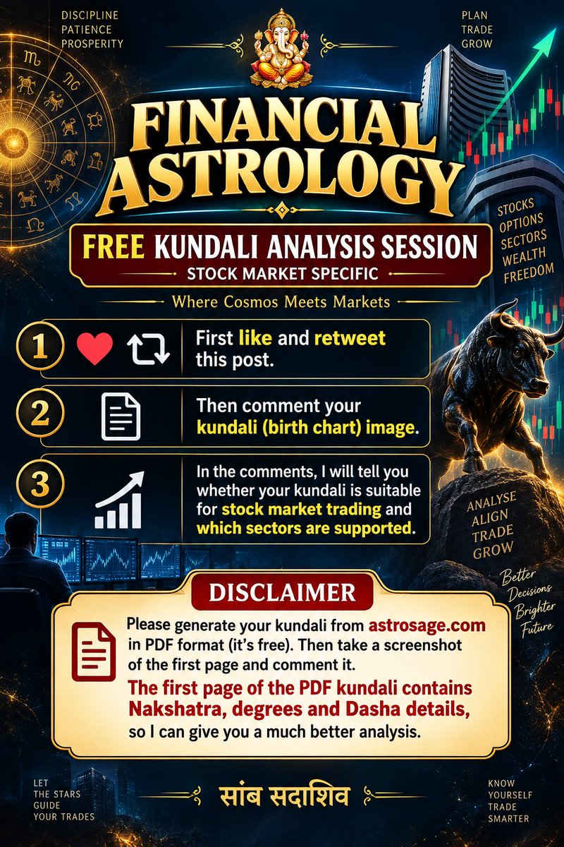 FinancialAstro0's tweet photo. Comment your Kundali

#Astrology
#Nifty

Free Group :-https://t.co/JDwt3zXscM https://t.co/IovZLM7Zr2