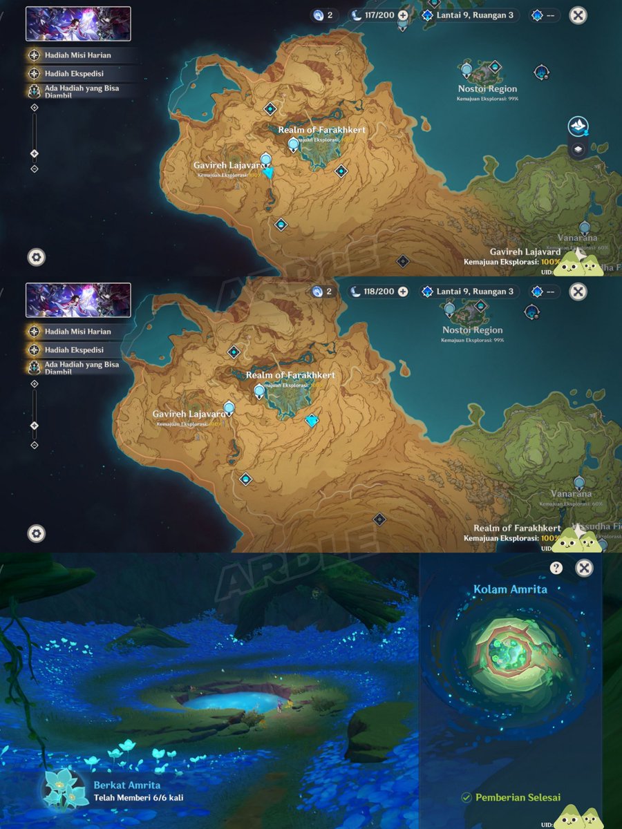 ddraardle's tweet photo. ╰┈➤ Joki eksplorasi map Sumeru—Realm of Farakhtret, Gavireh Lajavar, dan Lokapala Jungle—dan quest Aranyaka acc by kak dip https://t.co/KeuhPM94Jw