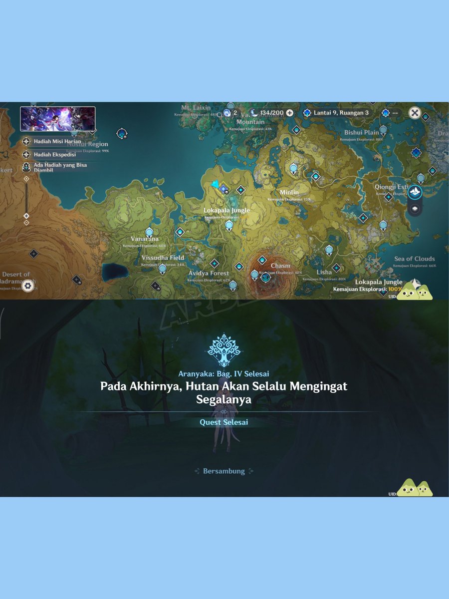 ddraardle's tweet photo. ╰┈➤ Joki eksplorasi map Sumeru—Realm of Farakhtret, Gavireh Lajavar, dan Lokapala Jungle—dan quest Aranyaka acc by kak dip https://t.co/KeuhPM94Jw