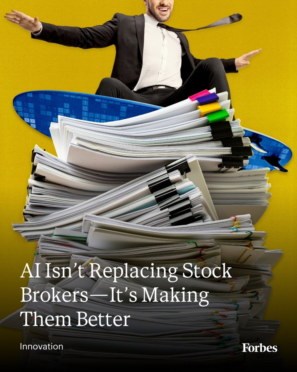 Forbes's tweet photo. Artificial Intelligence was supposed to make financial advisors obsolete. Instead, it is helping them be more productive than ever. 

Check out the full story to learn more: https://t.co/9CB98mOwwY

Illustration: Yunjia Yuan for Forbes; Photos: Getty Images, From Top: Ljupco/Jaruekchairak (2)