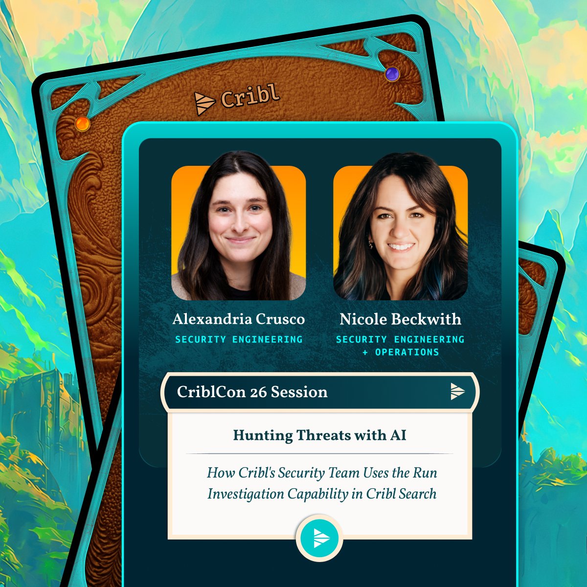 cribl_io's tweet photo. Can you feel the MAGIC in the air?? #CriblCon 26 is almost here!

✨ Hunting threats with #AI: How Cribl's security team uses the run investigation capability in Cribl Search // @NicoleBeckwith 
✨ The problem with SIEMs...but you knew that already

Reg!!! https://t.co/NYajrYacSJ https://t.co/lp6uF3YE2N