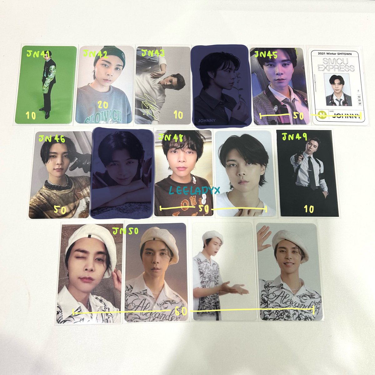 leeladyx's tweet photo. wts / ขาย การ์ดพร้อมส่ง

รหัส &amp; ราคาในภาพ

✔️ การ์ดบั้ม shopee ar photo card smcu sanrio ssgt 
✔️ จอห์นนี่ แจฮยอน

📮 ค่าส่ง 35฿ (ems)
— ทักสอบถามขอดูรูปเพิ่มเติมได้ค่า

 #ตลาดนัดอซท #ตลาดนัดnct #ตลาดนัดnct127 https://t.co/LVxx6WzxYb
