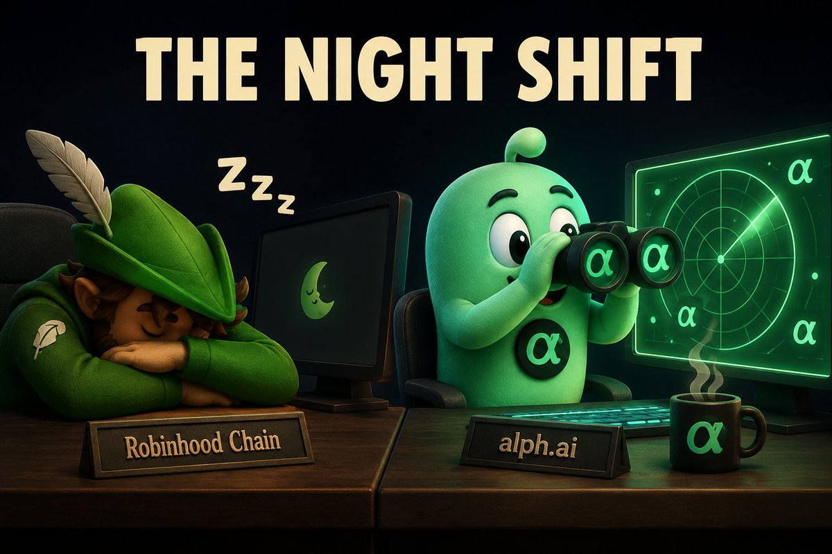 alphai_onchain's tweet photo. Robinhood Chain might be taking a nap. 😴

https://t.co/E9zyDCwbX8? Still awake. Still hunting alpha.
#robinhood https://t.co/ywMDbxrGw9