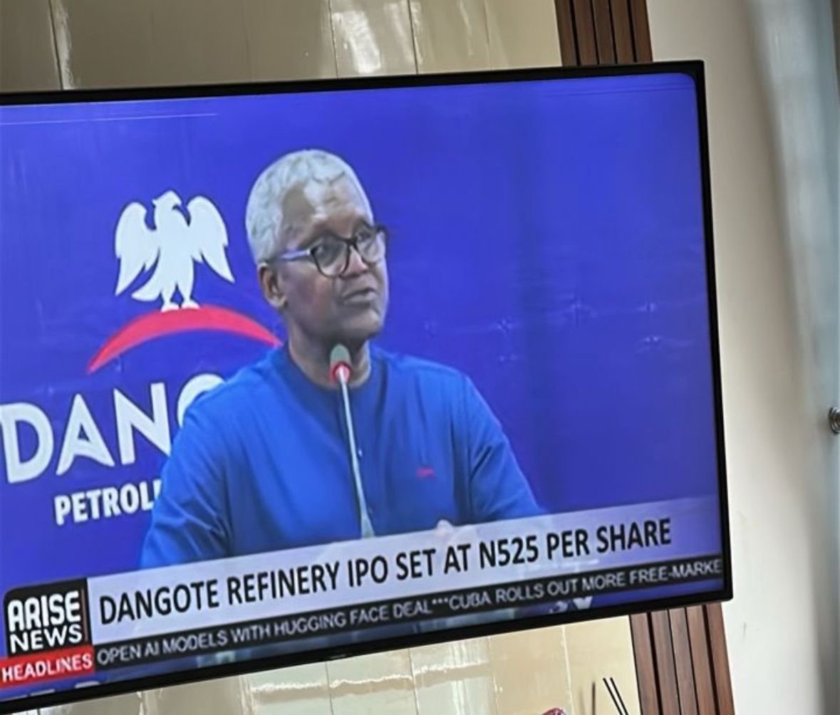 the_goodfemi's tweet photo. Dangote refinery IPO set at #525 per share https://t.co/c3Te4Ajh6V