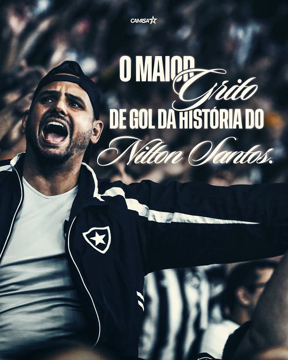 Camisa7Botafogo's tweet photo. DOMINGO É DIA DE NILTÃO!
O maior grito de gol da história do Nilton Santos foi feito pela Nossa Gente. Domingo, vamos juntos mais uma vez.
Garanta seu lugar em https://t.co/ixHDr8GJRh e venha jogar junto com o #NossoAmor. 🖤🤍 https://t.co/ScBC6q2JMl