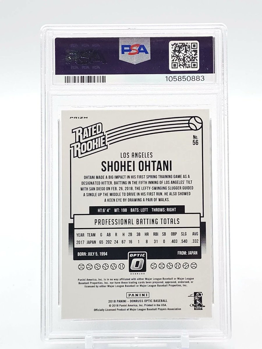 Neat_Rips's tweet photo. Beautiful!!! ⚾️SHOHEI OHTANI 2018 DONRUSS OPTIC RATED ROOKIE RED YELLOW ROOKIE RC PSA 10 #ad #Ohtani #Dodgers #Angels
https://t.co/BelUDDUyt7 https://t.co/SXLgatDRdJ