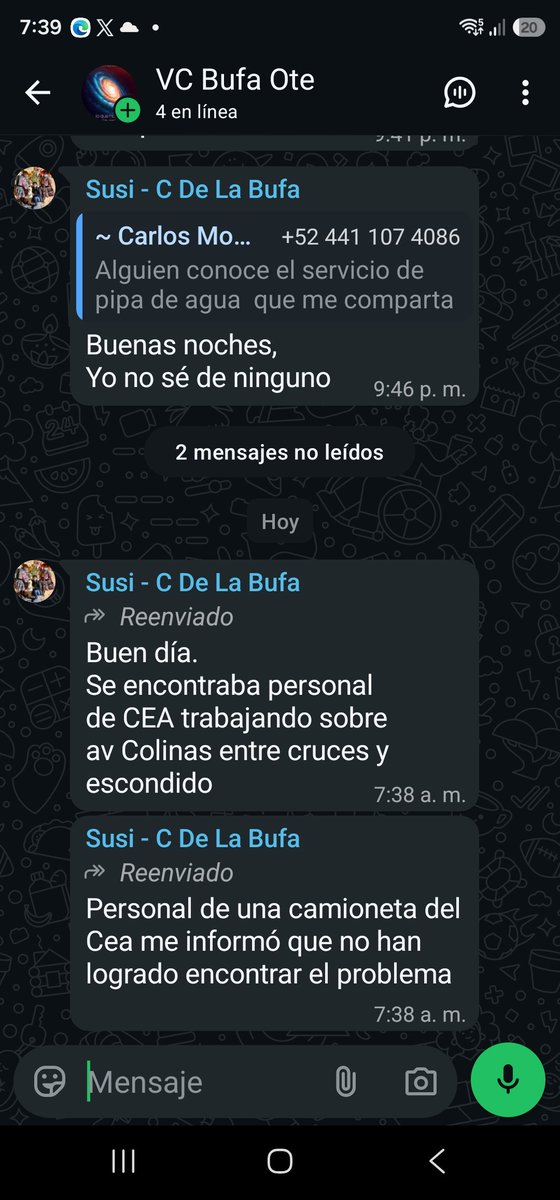 rcms78's tweet photo. @CEAservcliente @cea_qro su personal desconoce el problema. Ya van 4 dias sin agua @makugo @agusdorantes @ChavaMartnezOf2 https://t.co/iMeHZ8vfd3