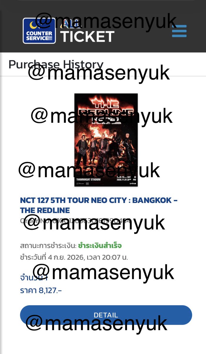 mamasenyuk's tweet photo. เนื่องจากกด vip ได้ ขอแบ่งบันความสุข 127/3 (เพราะบนไว้) สุ่มจากรีอย่างเดียวเลยคับ 
#NCT127_5TH_NEOCITY_THE_REDLINE #NCT127_5TH_NEOCITY_BANGKOK_THE_REDLINE #THE_REDLINE_BANGKOK https://t.co/I1PdFZfo5o