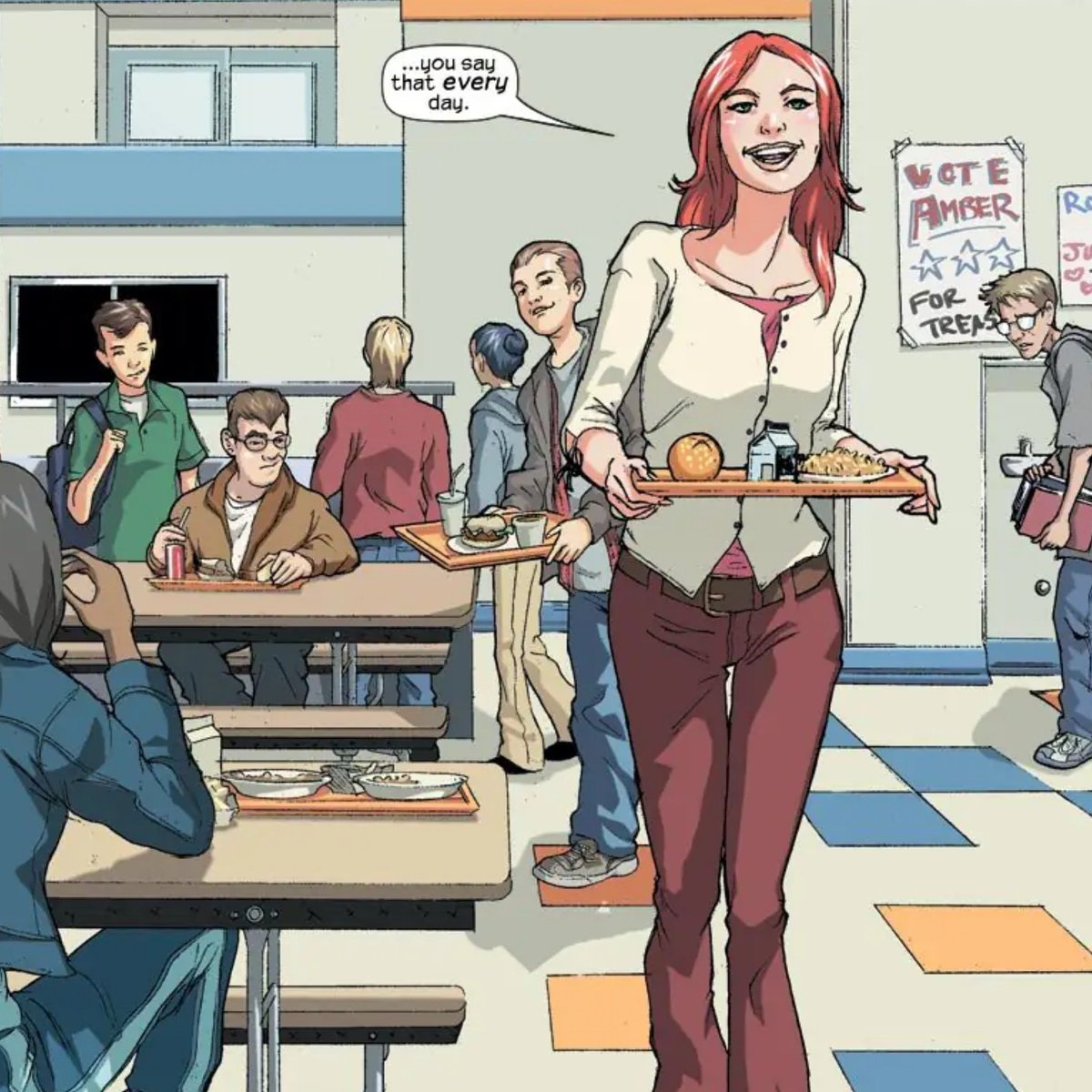 thinkerjackpot's tweet photo. reading spider-man loves mary jane (2005) and IMMEDIATELY caught that inspiration https://t.co/OGJw5LmGrL