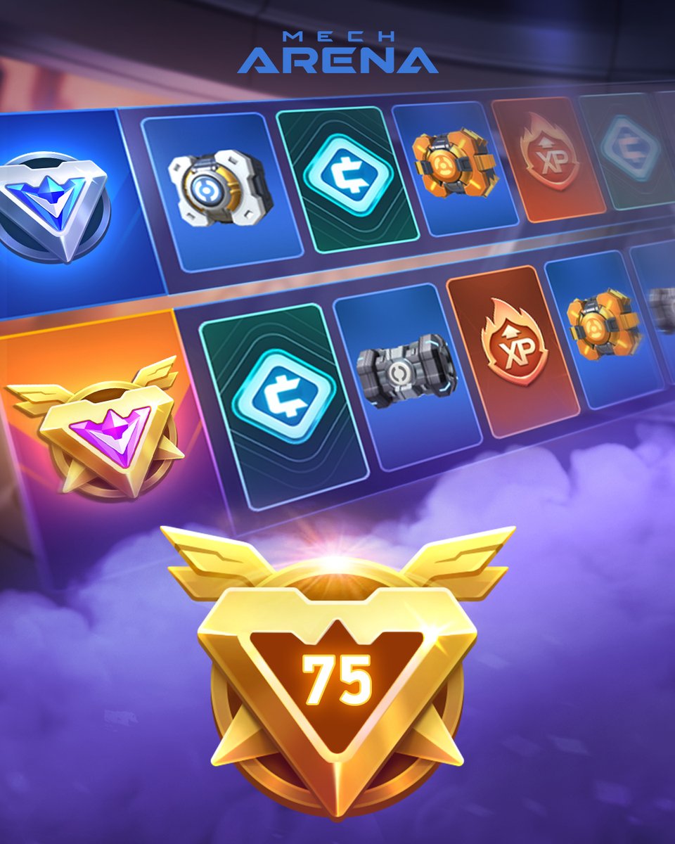 MechArenaMobile's tweet photo. 🏅 A new Battle Pass season has begun! Jump into Mech Arena, complete Objectives, and win awesome rewards!
#MechArena
#MechArenaBattlePass https://t.co/ClkziWkVxr