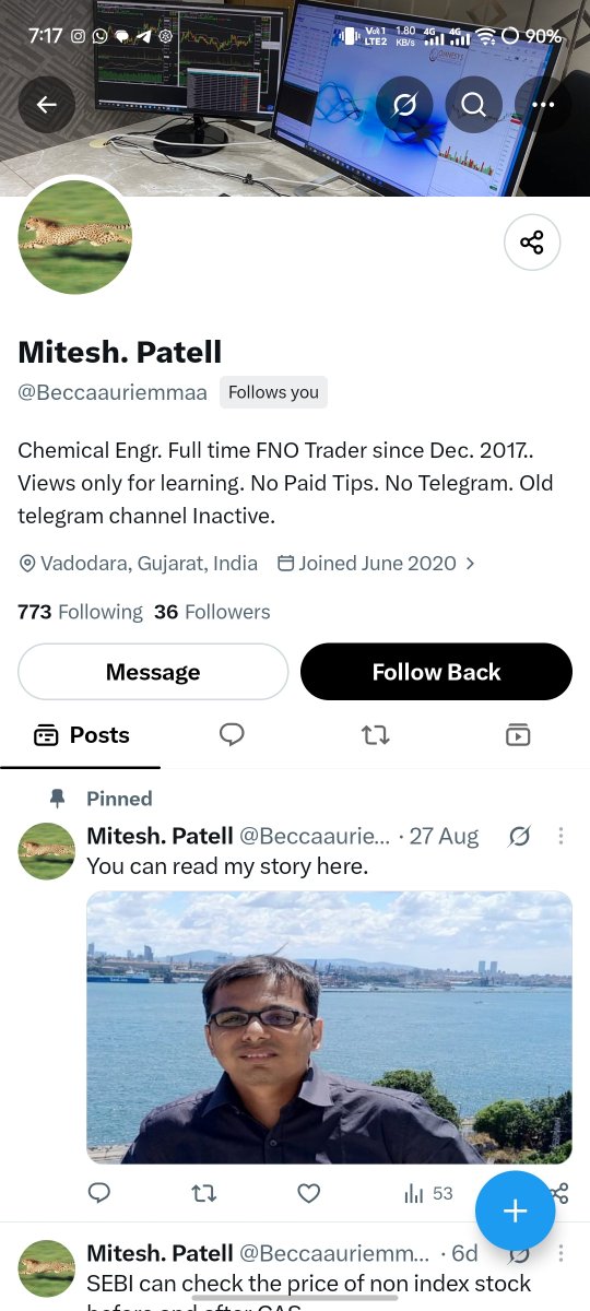 Milan_lsfg's tweet photo. Just informing as It looks Like this person is messaging also.. Atleast some people can fall in the Trap.
@Mitesh_Engr https://t.co/zYHaQ3s2IW