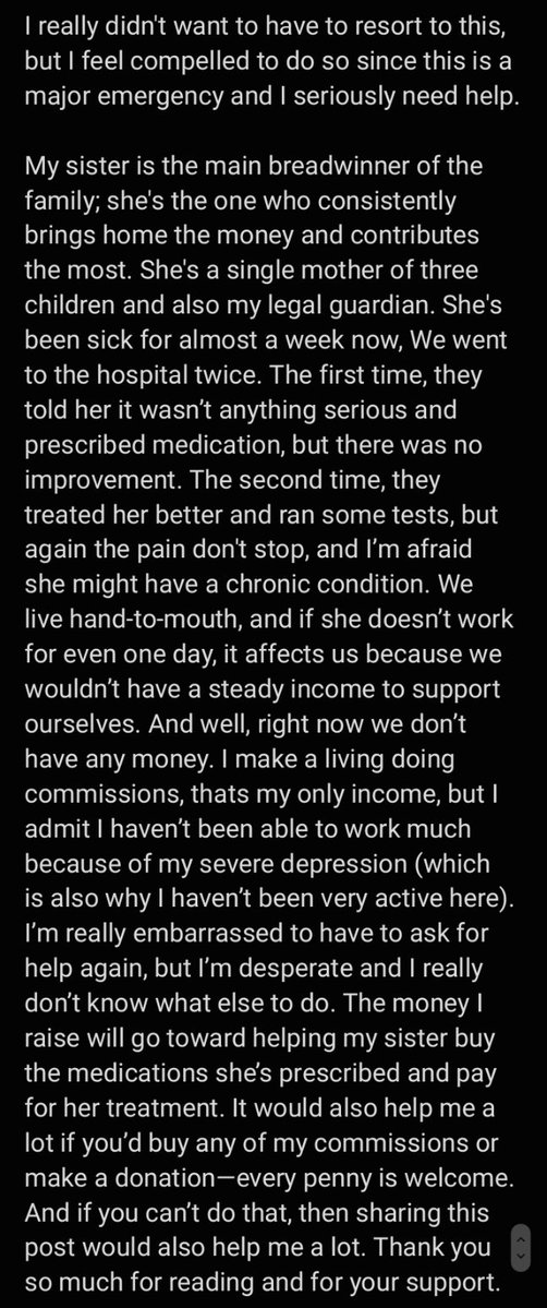 Oomy_tako's tweet photo. ⚠️Please read.⚠️
I know I've been very inactive here, but this situation is getting out of hand, and I'm very worried about my sister's health—any help would be appreciated. https://t.co/wkdDHz6vLK