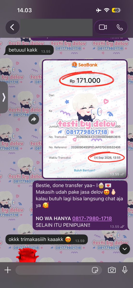 cleoklepon's tweet photo. LAGI KEPEPET BUTUH? 👀
GESTUN INSTAN, LANGSUNG SUNG WA DELOV 💌💸

avail all paylater tanyain aja

trusted since 2022 🤝🏻
📲 https://t.co/BiEVKZ3v24 zonauang https://t.co/3l4GZ5cEc1