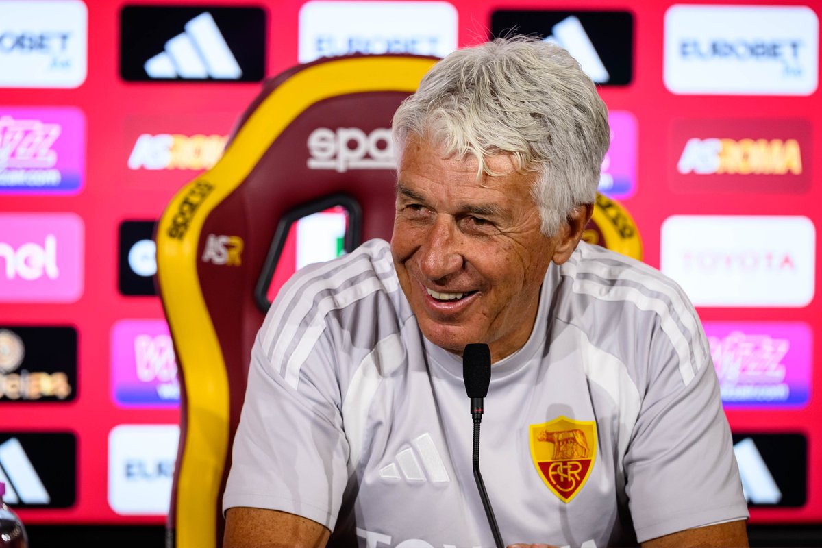svilarismico's tweet photo. #Gasperini in conferenza stampa: "Se Salah Eddine verrà reintegrato? Io spero ogni giorno che venga rimpatriato (ride, ndr)"

#ASRoma https://t.co/cHwX2cDLn5
