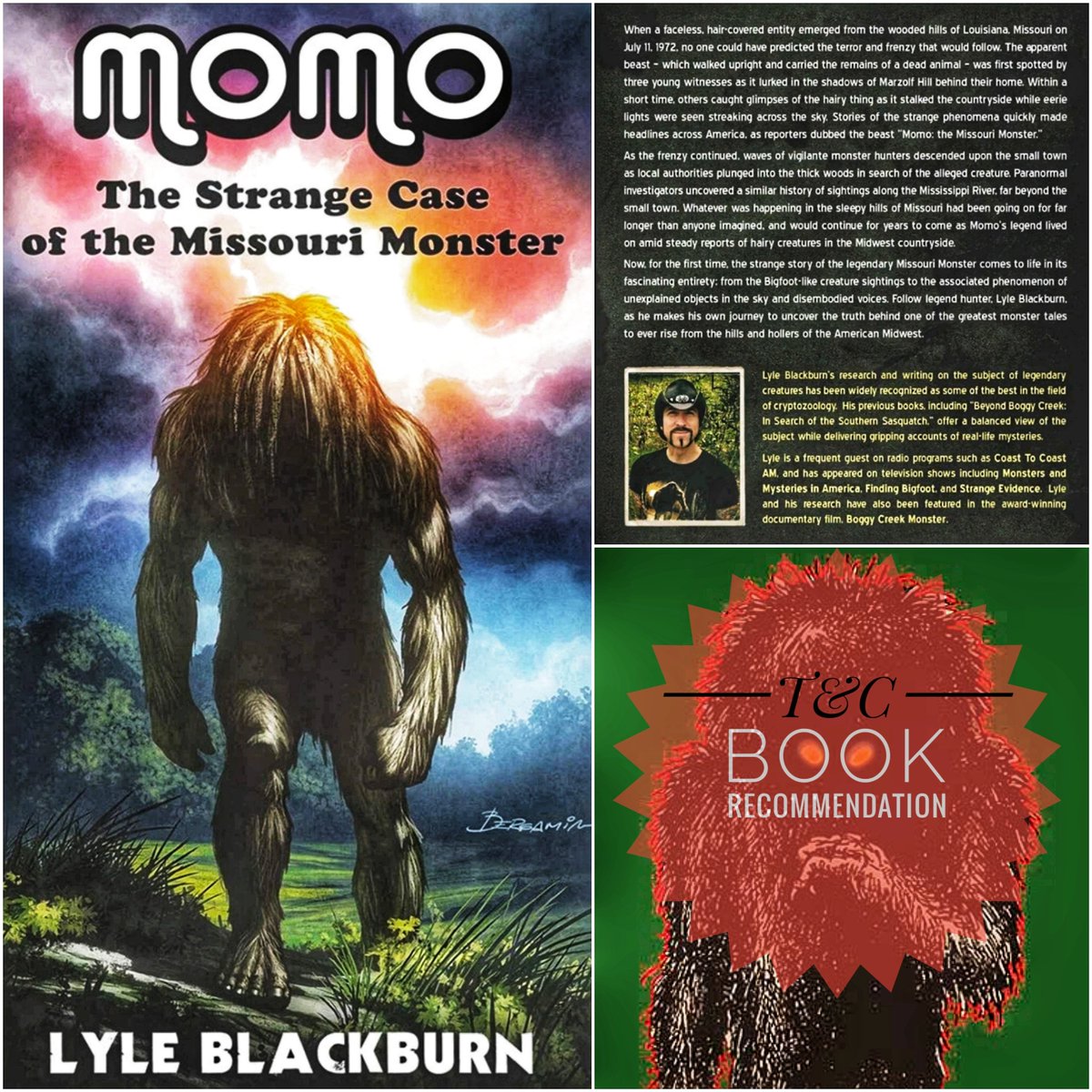TeaandCryptids's tweet photo. Book Recommendation - MOMO, THE STRANGE CASE OF THE MISSOURI MONSTER, by Lyle Blackburn • Regional "Sasquatch/Bigfoot" legends &amp; lore can be some of the most fascinating reading out there... especially for those of us with a cryptid passion. Lyle B. never disappoints! #folklore https://t.co/UW0bXmdgJb